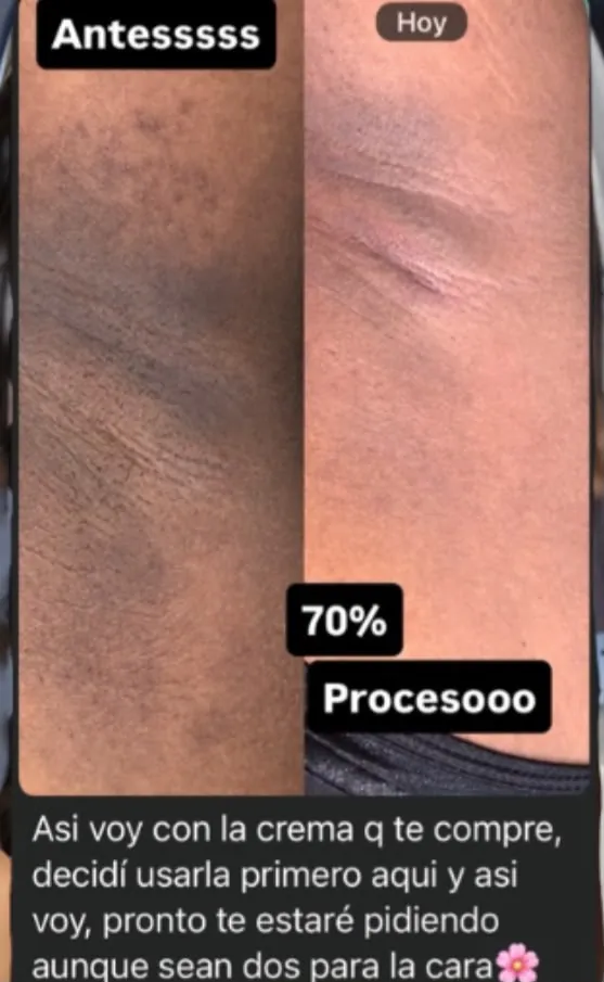 Evidencia real de cliente SKIN COSMETICS